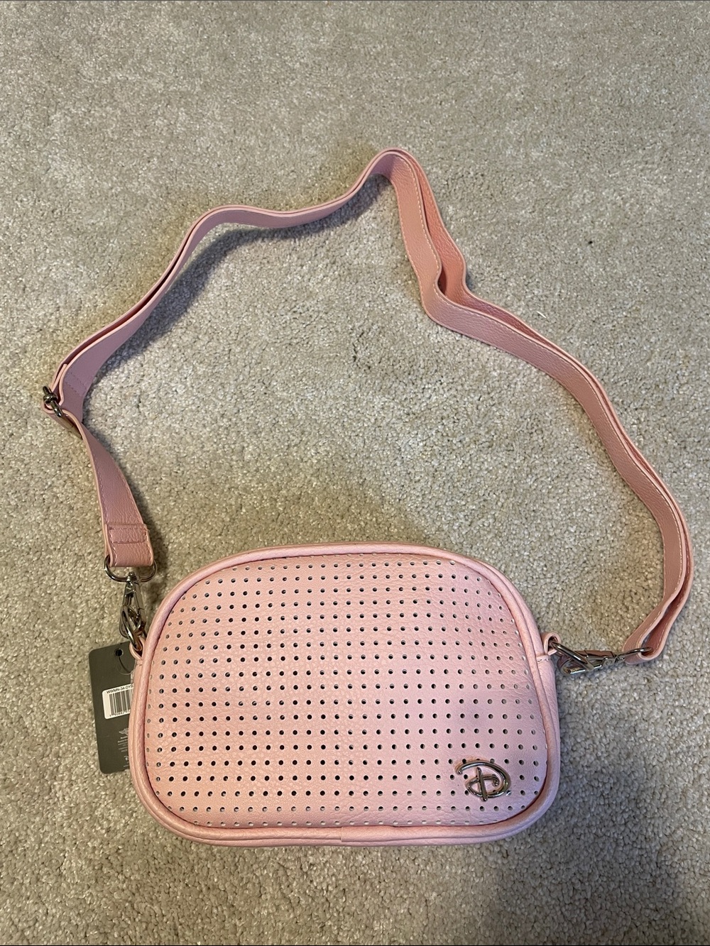 Disney Buckle Down Millenial Pink Pin Trading Bag NWT Crossbody or Hip Pack